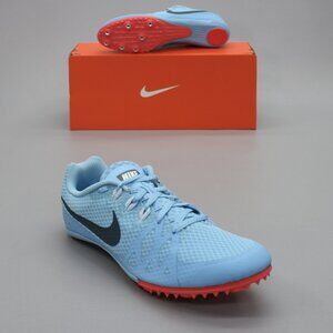Nike Ladies 8 Zoom Rival Blue Track Spikes Running Shoes Racing Cleat 806559-446
